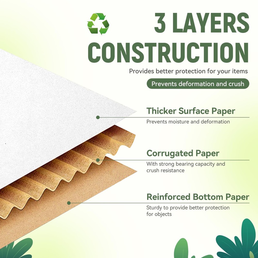 25 Pack 7"x5"x2" inch Small Shipping Boxes White 7"x5"x2"/ 25-Pack,