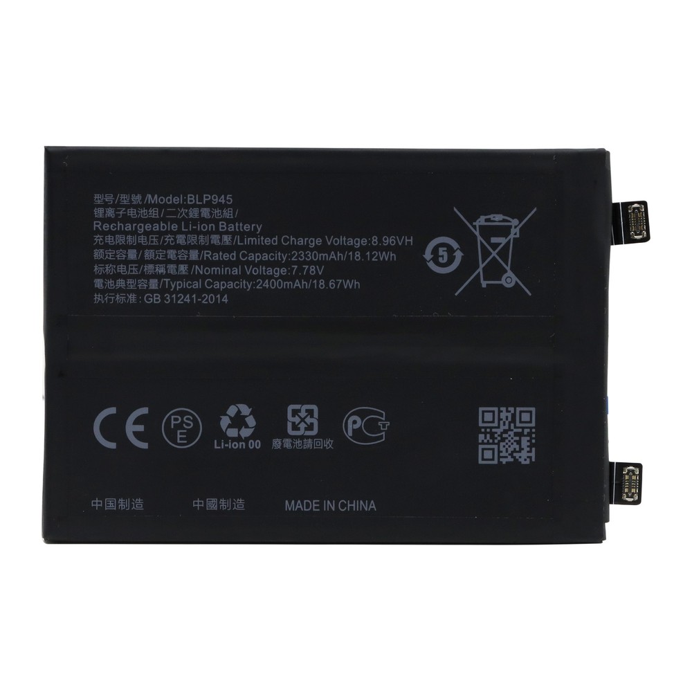 For OnePlus 10T Replacement Battery BLP945 2400mAh