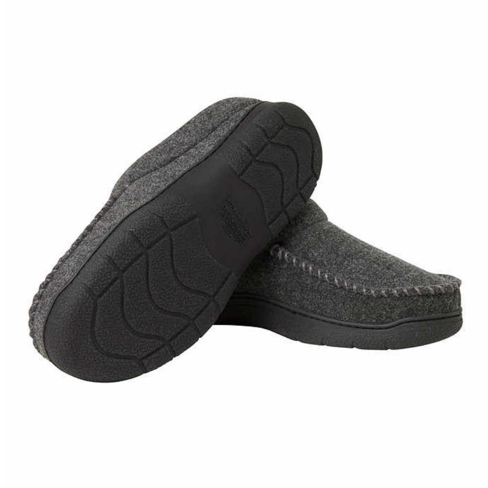 Dearfoam Men's Memory Foam Slippers Black