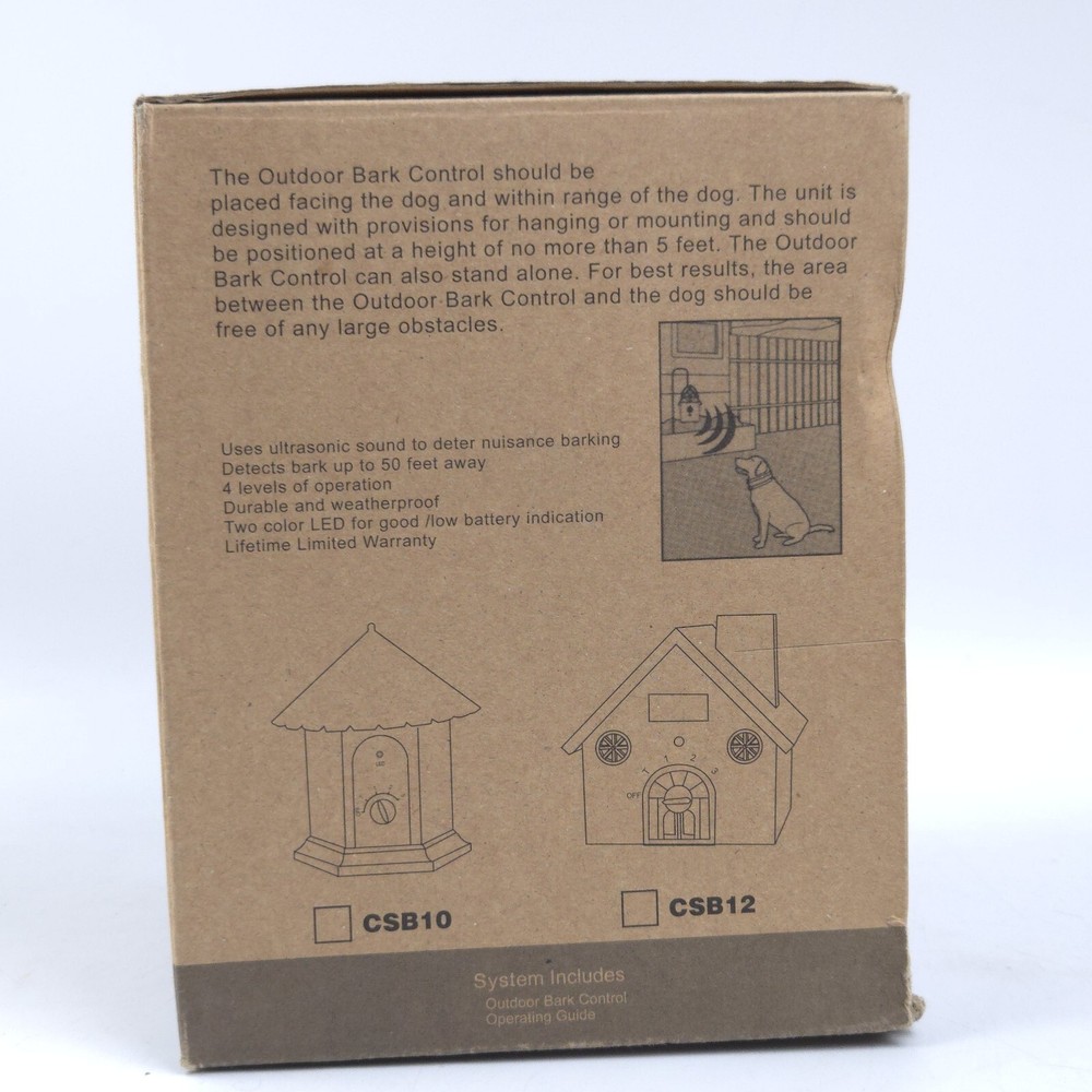 Sonic Bark Control Anti-Barking Device Silencer US NEW