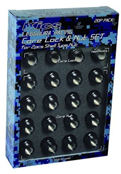 Project Kics - 12x1.50 Leggdura Racing Shell Type Core Lock & Nut Set (20 Pcs)
