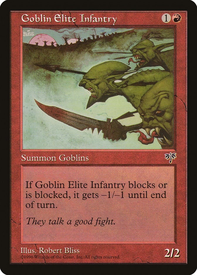 Goblin Elite Infantry Mirage N/A MTG MP