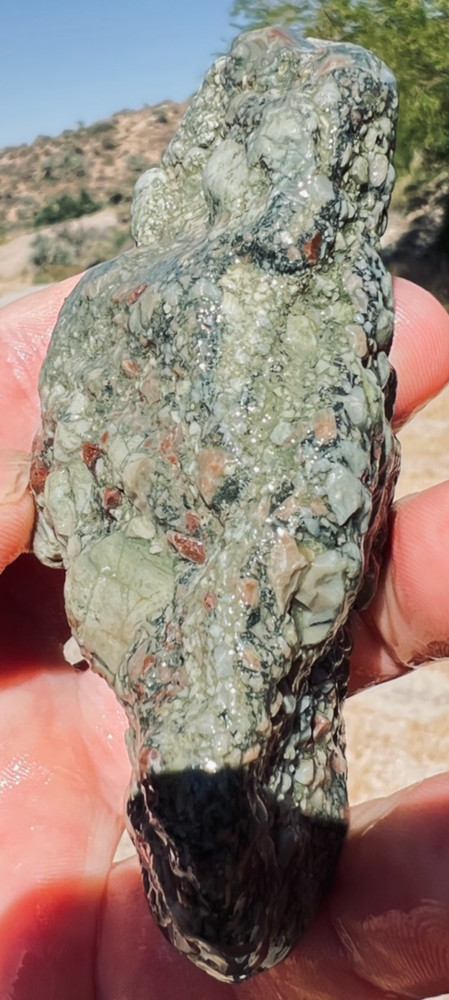 Rough Untreated Mojave Green Jasper Nodule 7.8oz