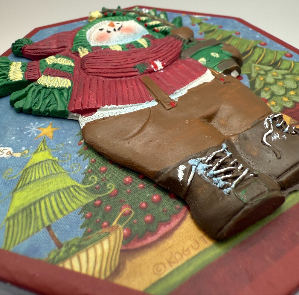 Snowman Lidded Wicker Basket, Gift Boxes 5pc Set