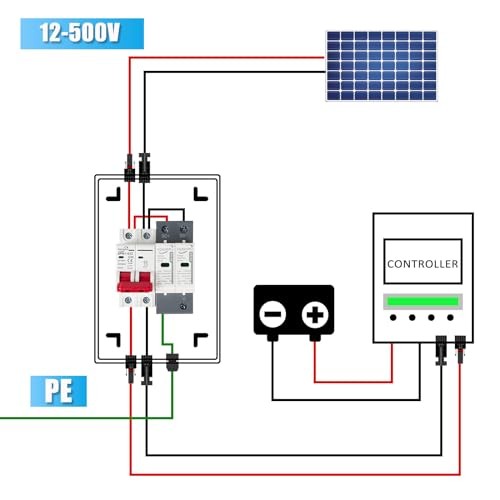 1 String 1000V Solar Disconnect Switch PV Combiner Box, 1 String 40A/DC 1000V