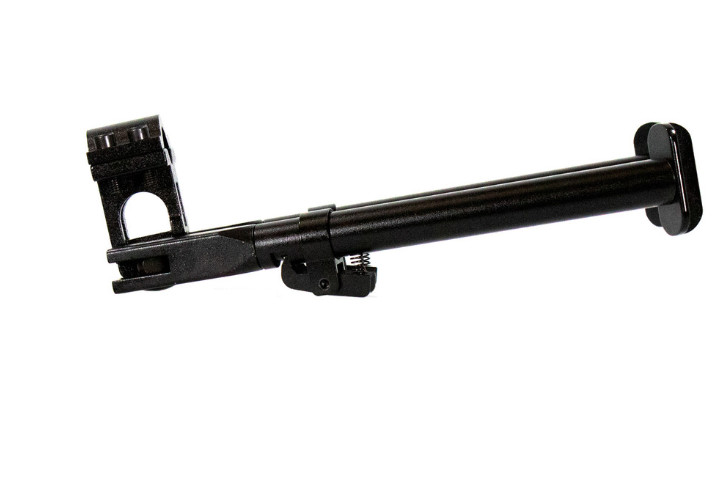 Universal Barrel Clamp Bipod – Folding, Adjustable Legs, Matte Black