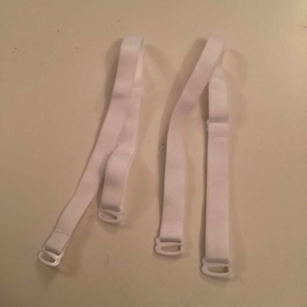 Bra Straps -Adjustable Detachable  Hook -Replacement -white