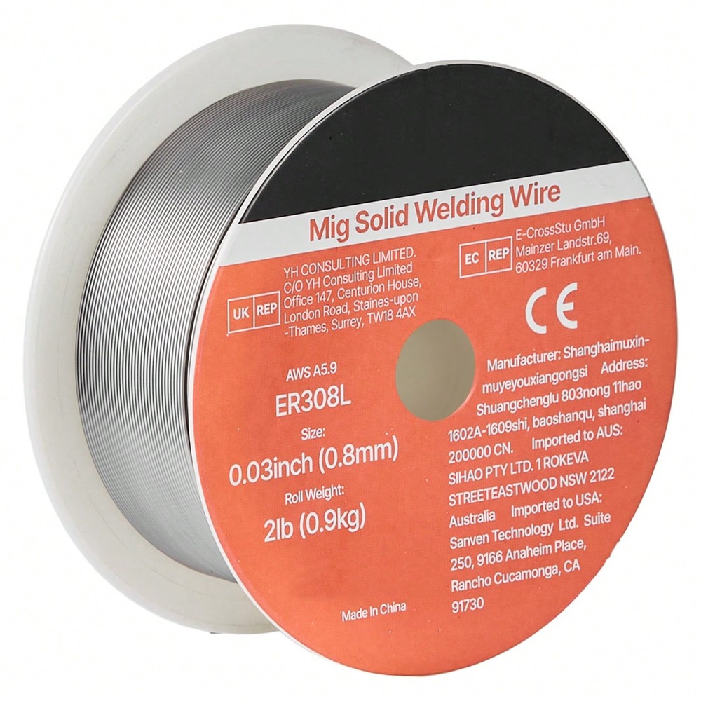 Solid MIG Welding Wire, ER308L 0.03-Inch 2 LBS, Low Spatter