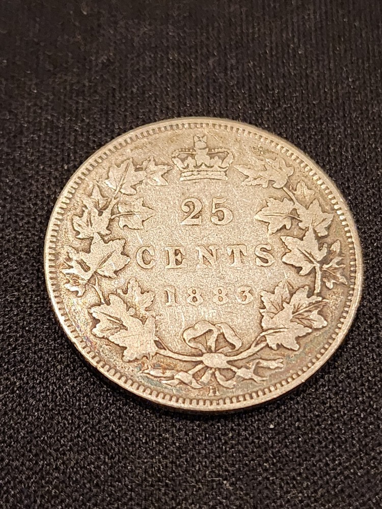 1883H Canada 25 Cents Silver Coin