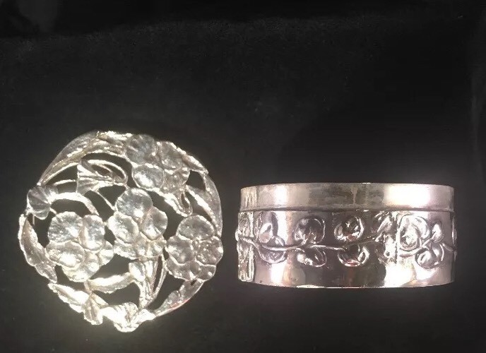 Nice Tiffany Openwork Arts & Crafts Sterling Silver Box Made In England