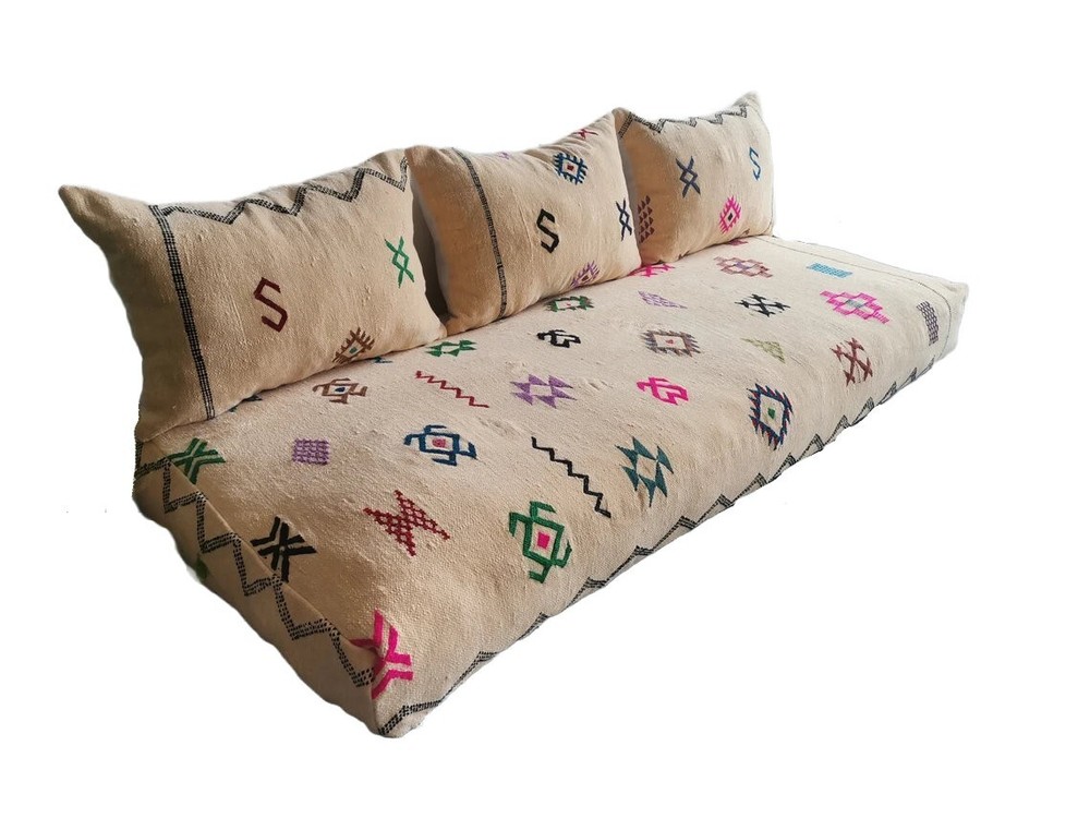 Bohemian Floor Sofa Seating Cotton New COVERS ONLY!