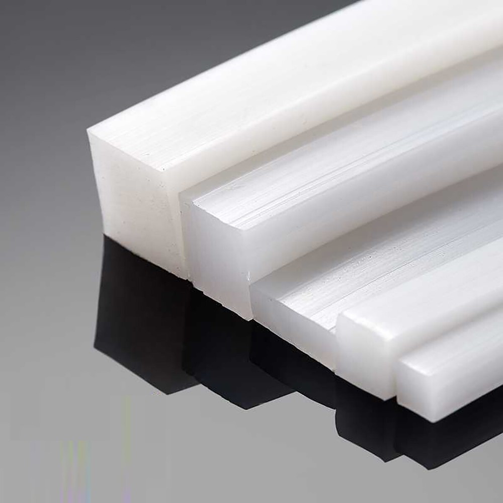 Silicone Rubber Solid Sealing Strip Gasket Square - Flexible Waterproof Non-slip