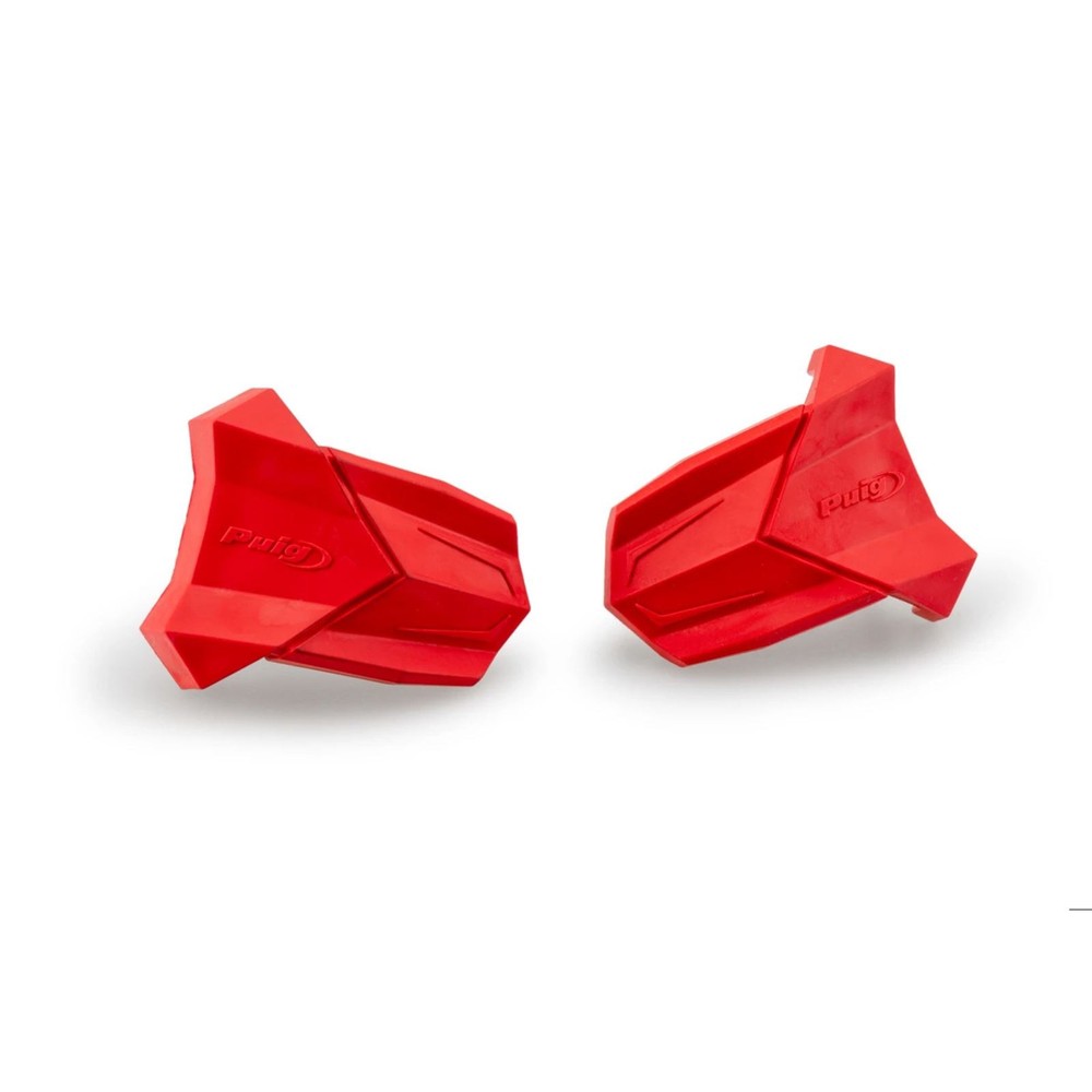 Puig RUBBER END REPLACEMENT FRAME SLIDER R19 PAIR RED 3148R
