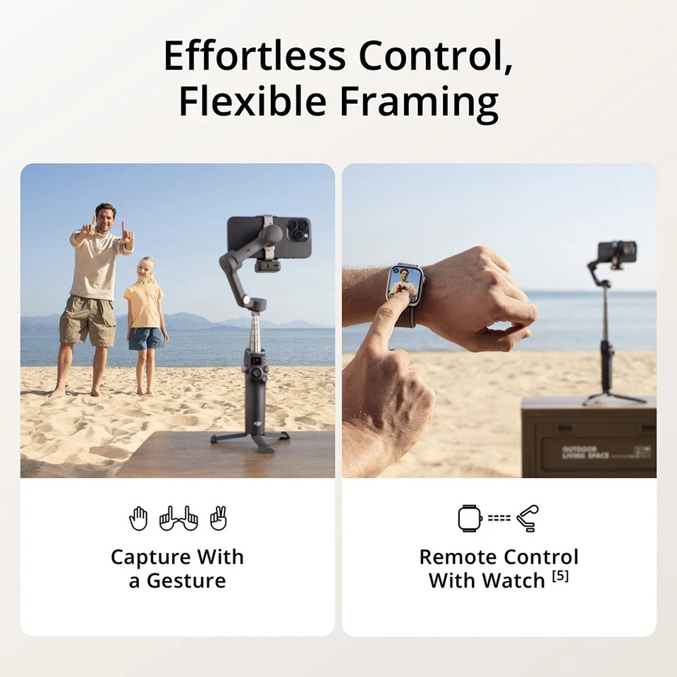 DJI Osmo Mobile 7P Gimbal Stabilizer 3-Axis Foldable iPhone Smartphone Android