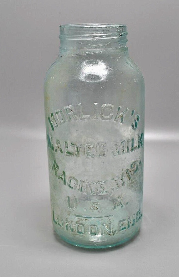 Vintage Horlick's Glass Jar