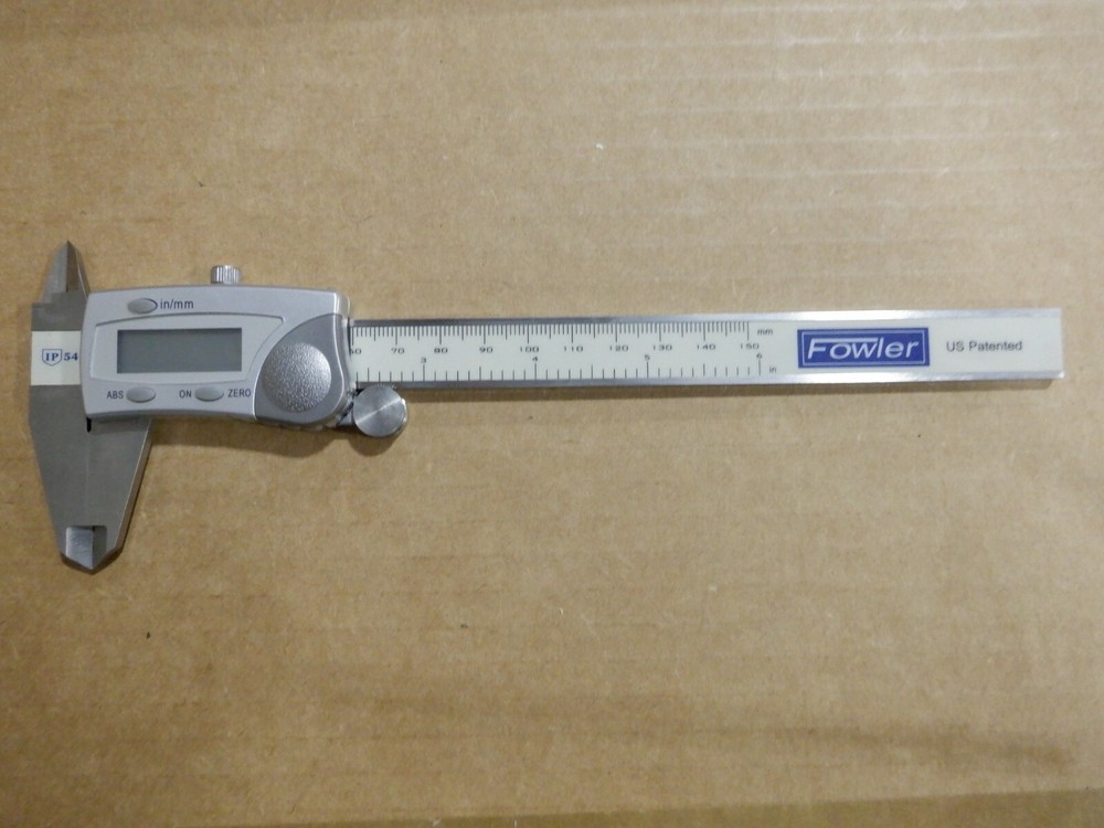 FOWLER IP54 DIGITAL CALIPER STAINLESS, 0 to 150MM RANGE, 0.01MM RESOLUTION