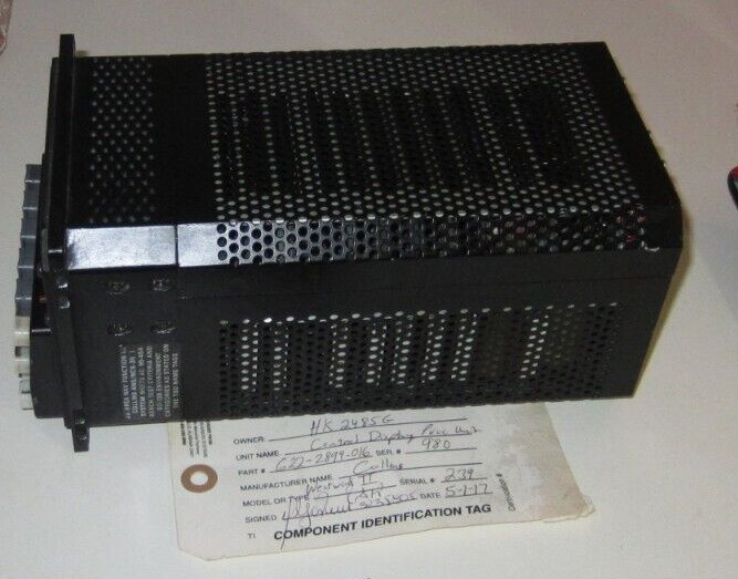 COLLINS CONTROL DISPLAY PROCESSOR UNIT P/N 622-2899-016 USED AR COND WESTWIND