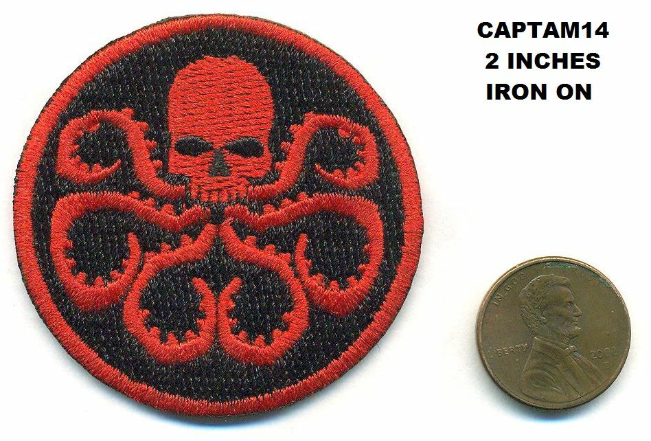 2 INCH CAPTAIN AMERICA - HYDRA PATCH - CAPTAM14