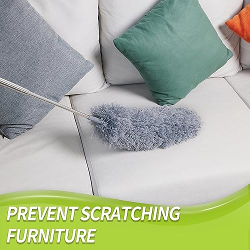 Duster with Extension Pole for Cleaning (2 Set B: Ceiling Duster & Replacement