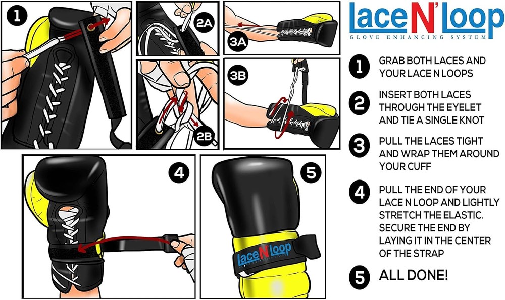 Straps (Pair) - Lace-Up Boxing Glove Converter