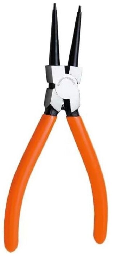 Orange Red Heavy Duty 7" EXTRA LONG External Straight Retaining Ring Clip