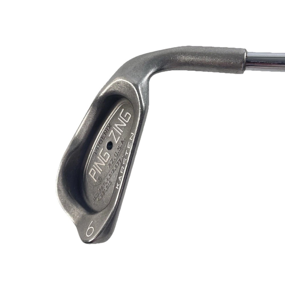 Ping Zing Black Dot 6 Iron Karsten Steel Shaft 37” RH Needs Grip