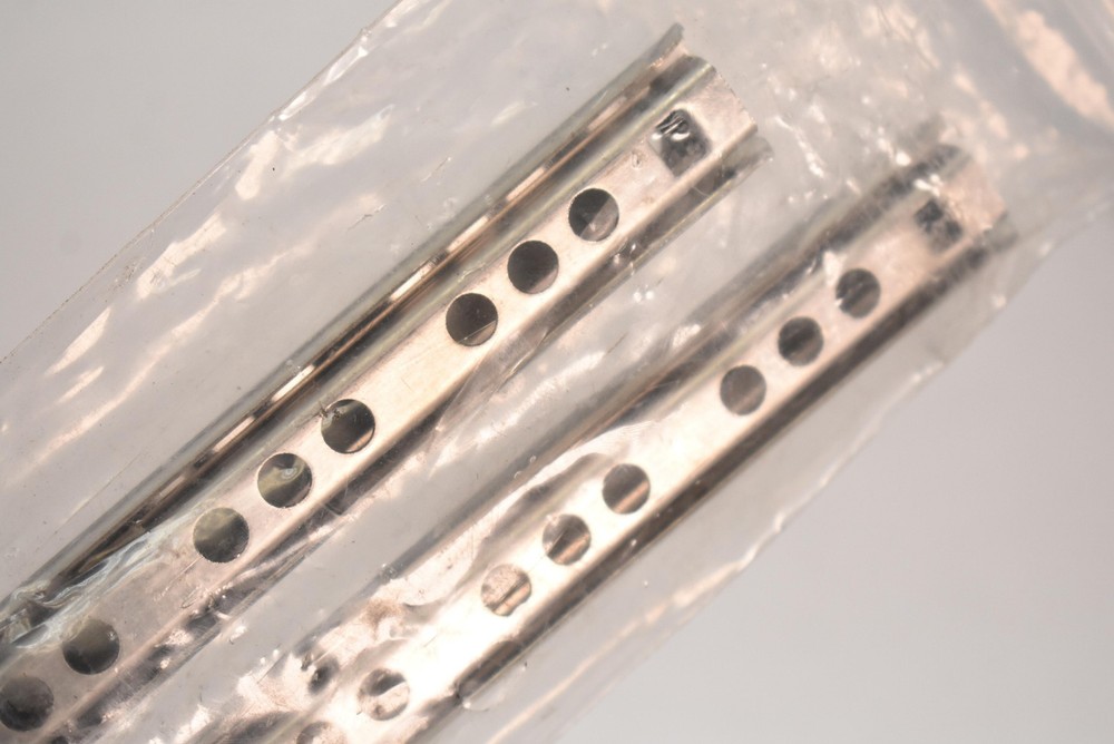Mounting Extension Panel Rails Metal Silver 342mm Set 2 Pair Bracket Hardware