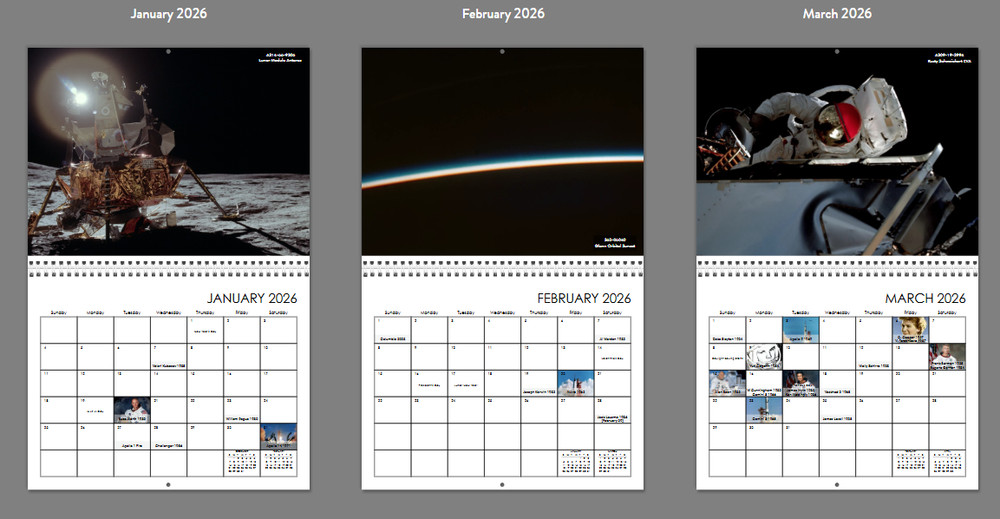 2026 APOLLOSPACE CALENDAR