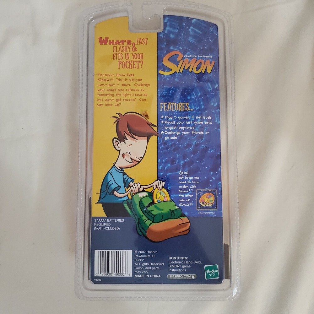 Milton Bradley 2002 SIMON Electronic Hand-Held Mini 25TH Anniversary Version-New