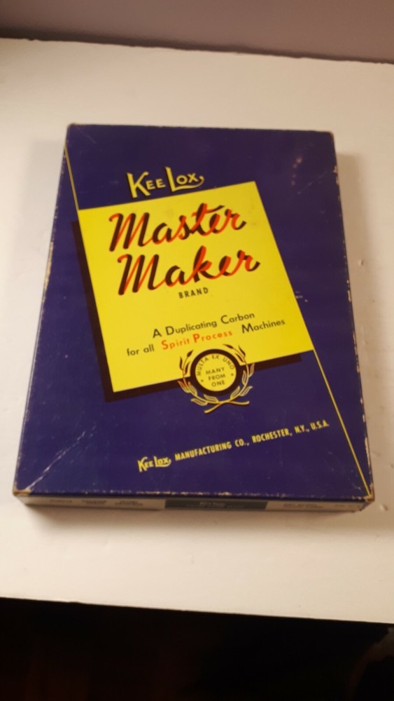 VINTAGE - KEE LOX - MASTER MAKER - EMPTY BOX - RARE