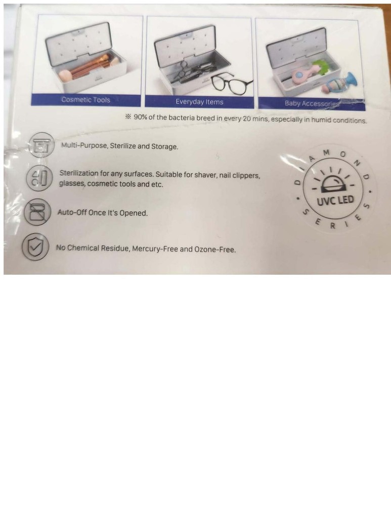 Sterilizing Box SunUV 59S UVC LED 180S Fast Sterilization Ozone Free NEW