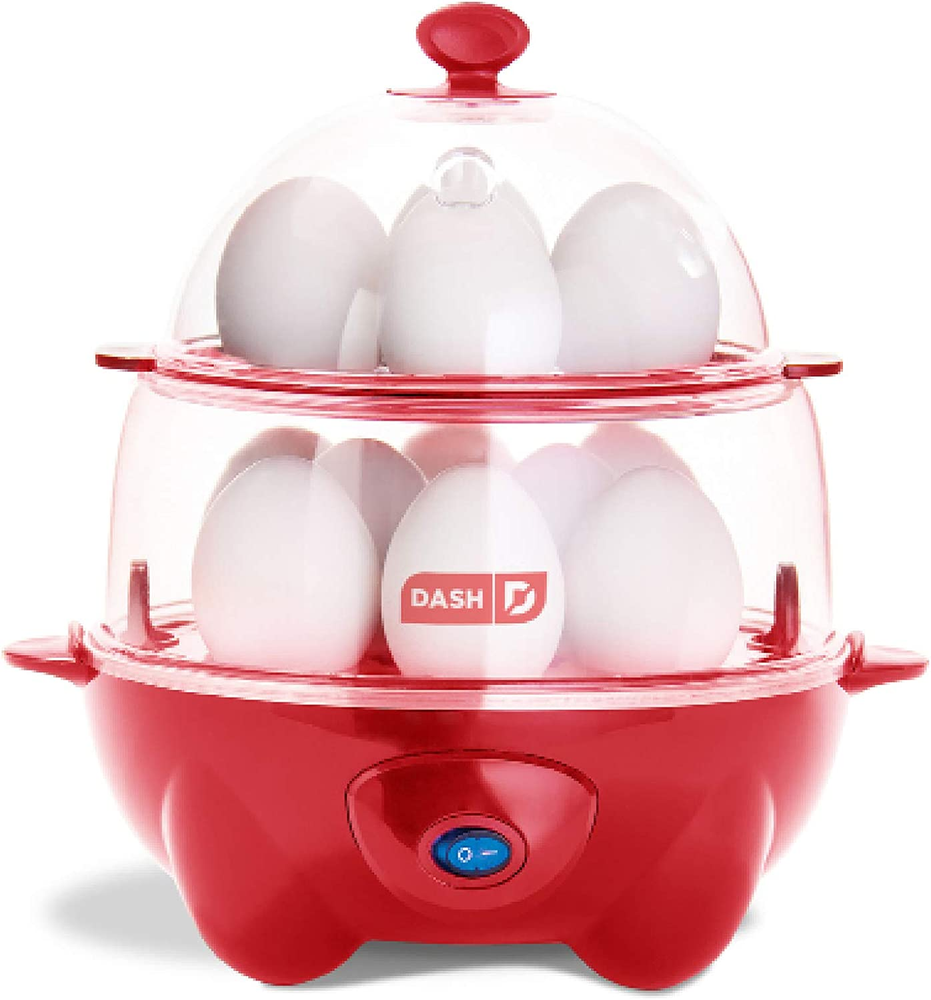 DASH Deluxe Rapid Egg Cooker - 12 Capacity, Multi-Function, Auto Shut Off - Blac