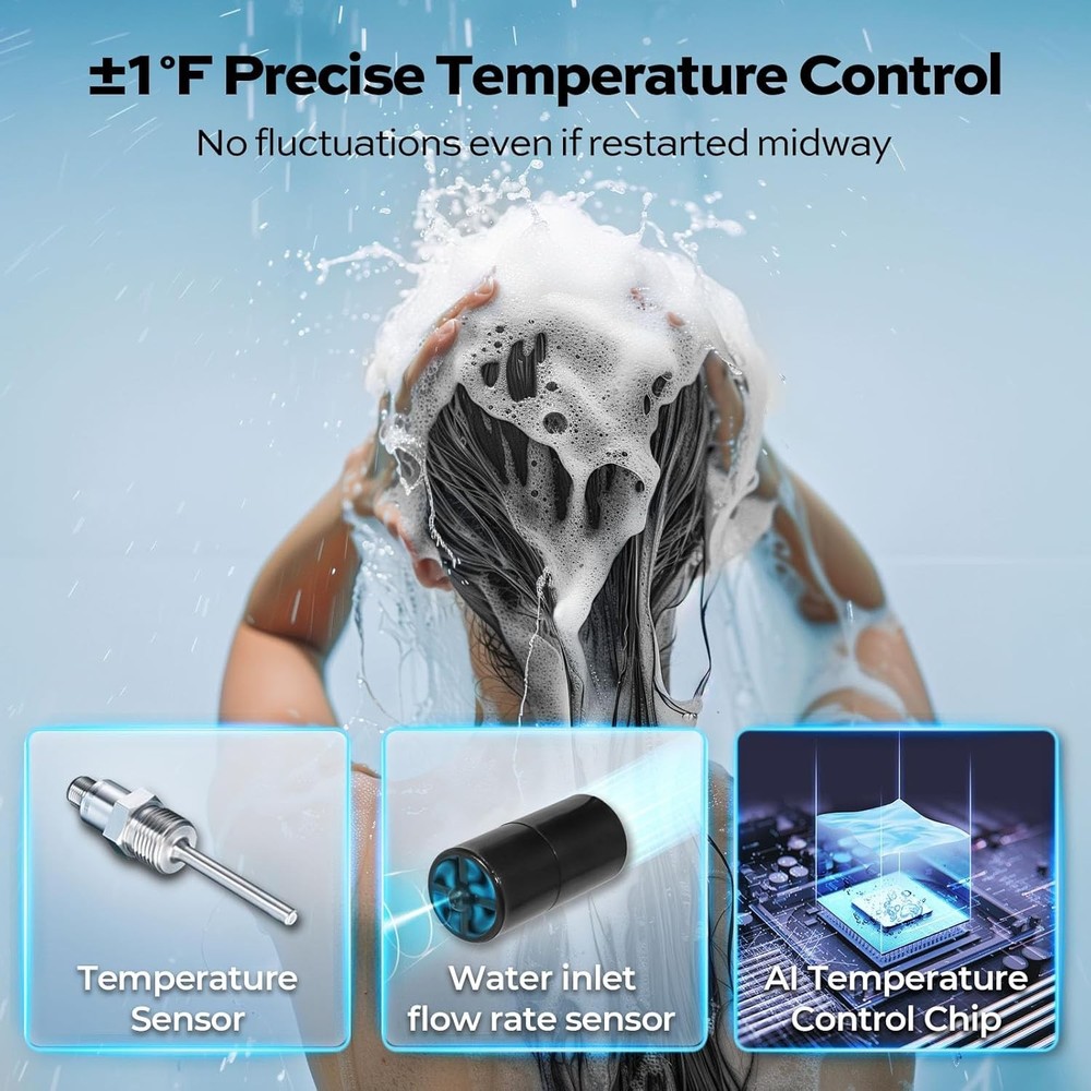 18KW Tankless Water Heater Electric 4.17GPM On Demand Instant Hot Water Heater