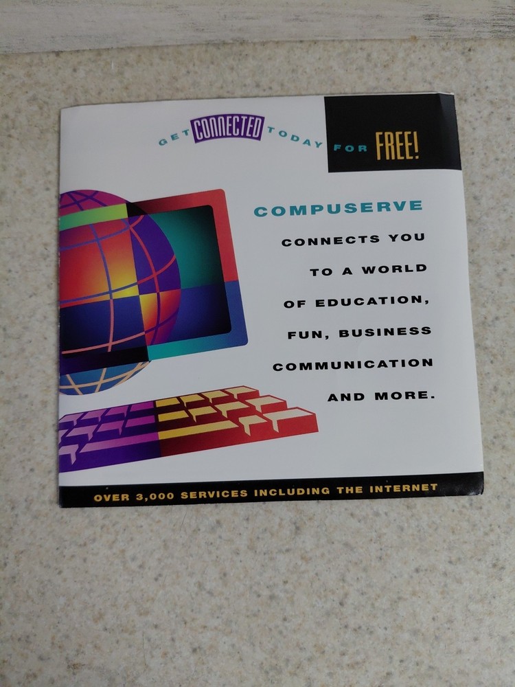 Vintage Compuserve Disc Software Sealed Disk CD 1995