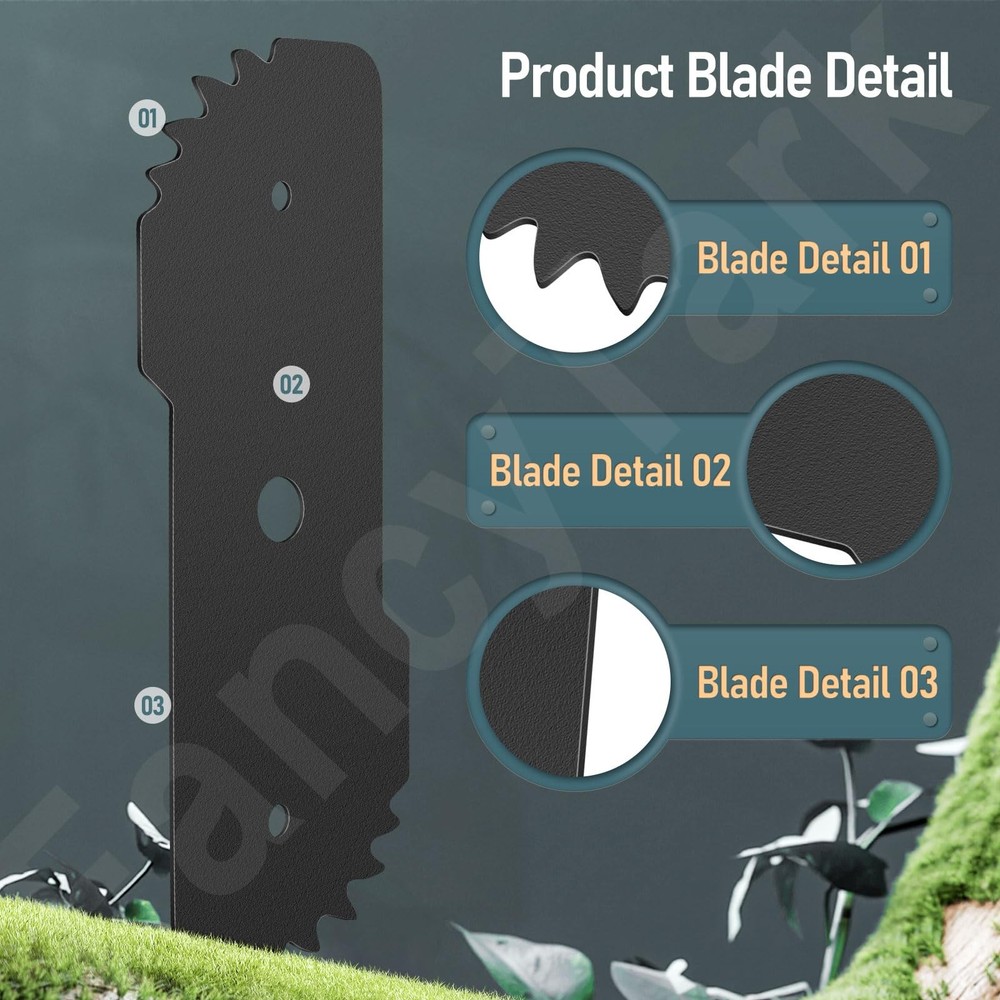 HandyTek 2-Pack EB-007 Edge Hog Heavy-Duty Edger Replacement Blades...