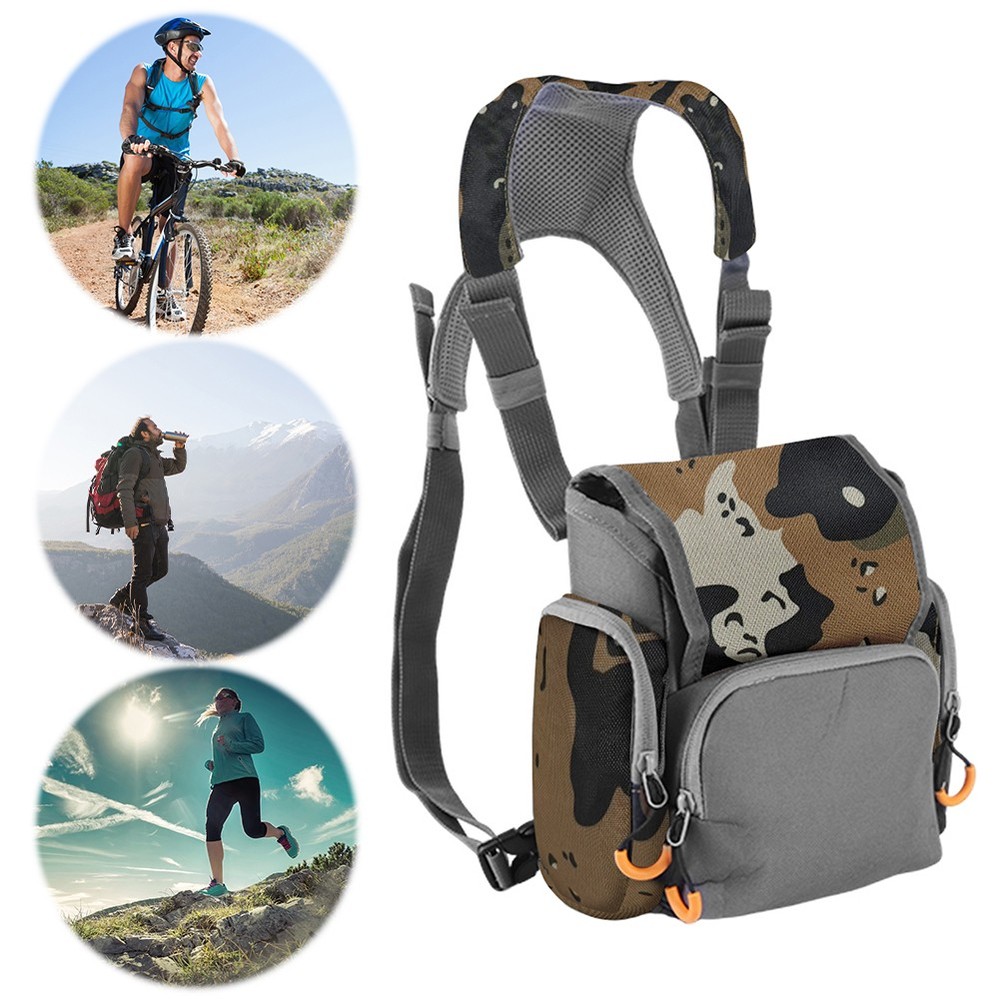 Binocular Harness Chest Pack with Rangefinder Pouch for Hunt-ing (Multicolor)