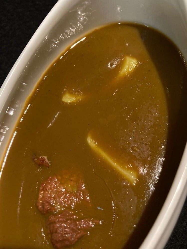 Food replica beef curry with bowl