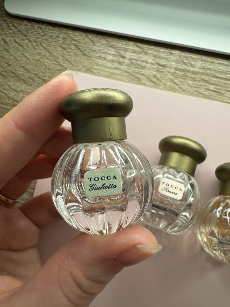 Tocca Miniature Perfume Bottle Set Giulietta Simone Stella Cleopatra Florence
