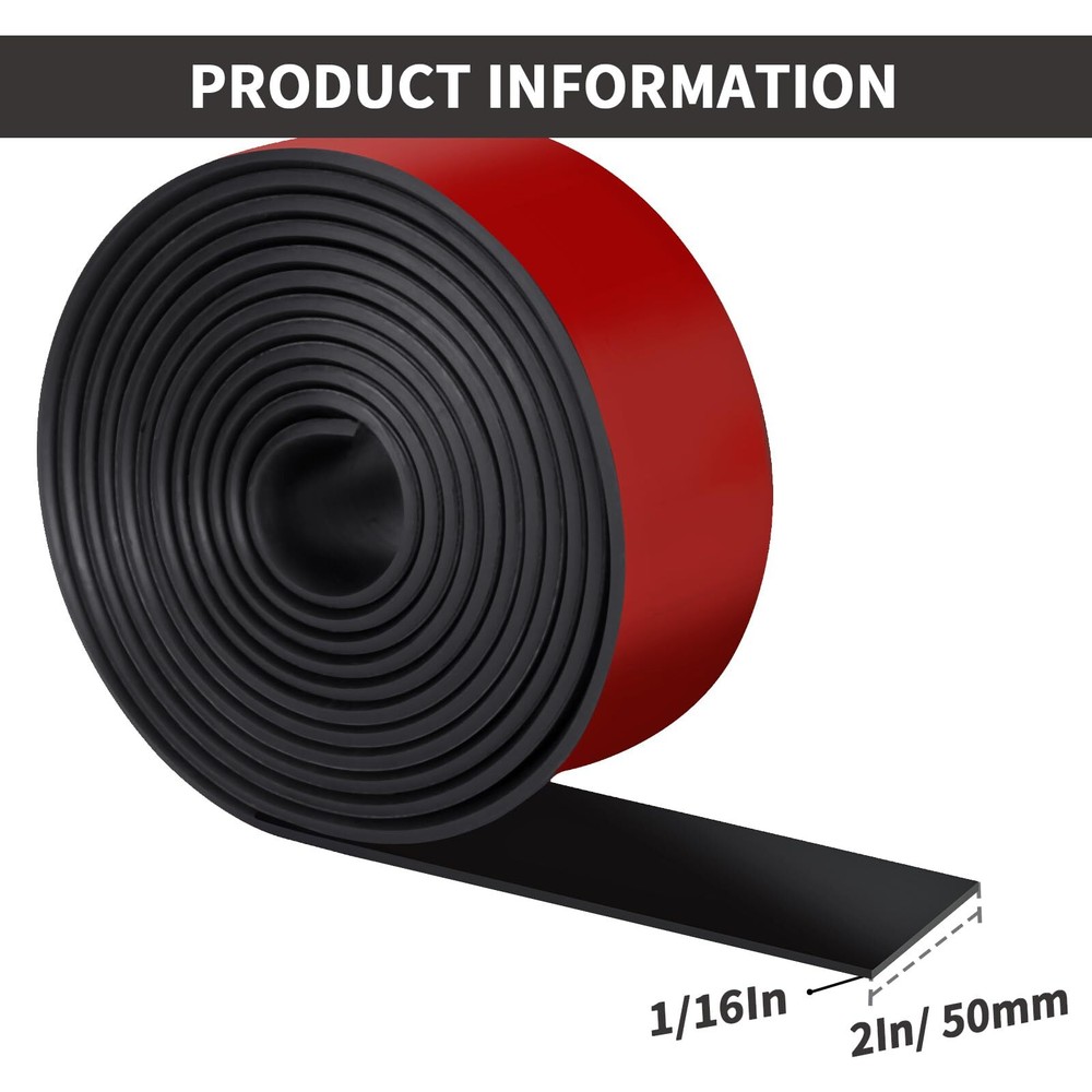 Self Adhesive Rubber Strips, Solid Neoprene Rubber Sheets Rolls Strips with A...