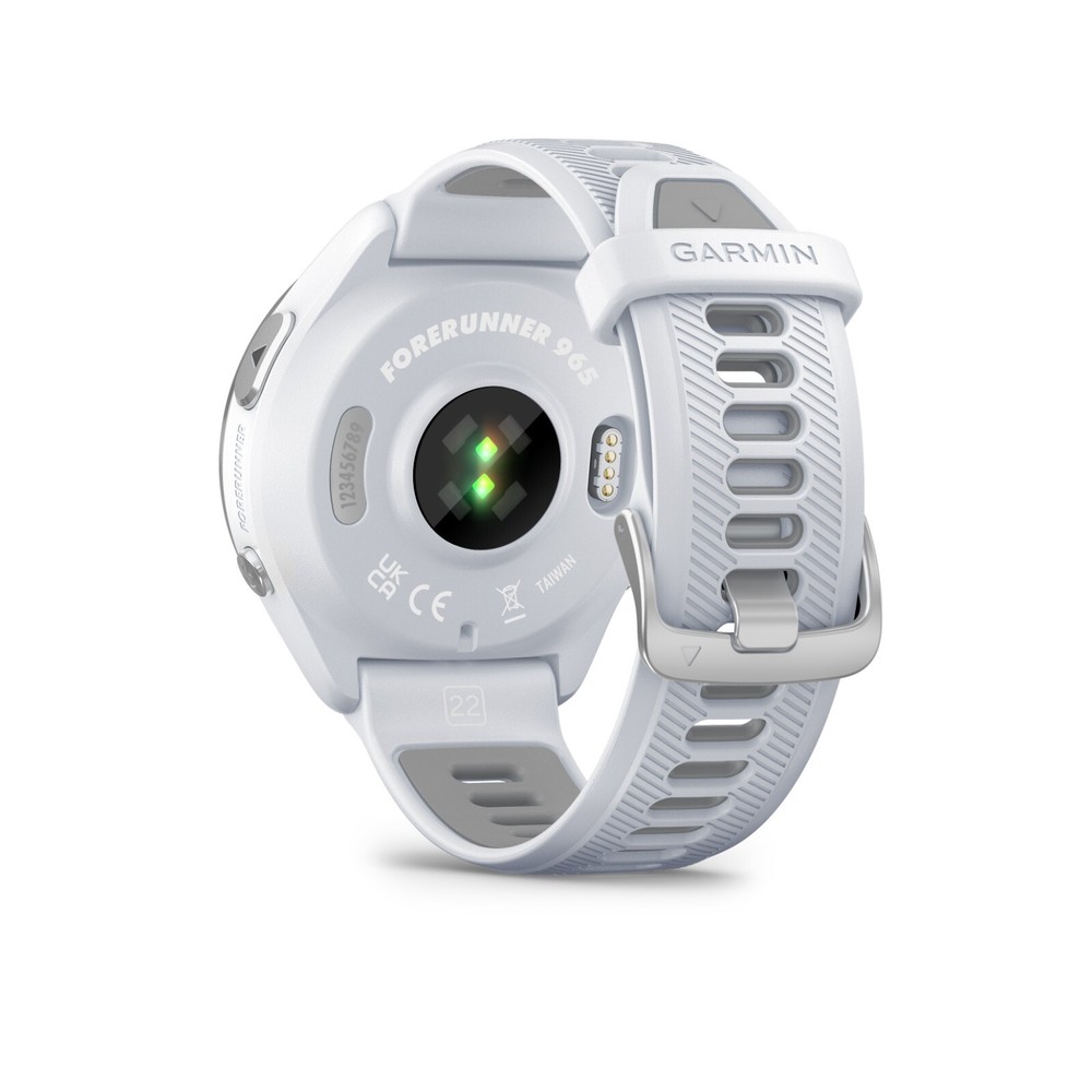 Garmin Forerunner 965 GPS Running Smartwatch AMOLED White Titanium