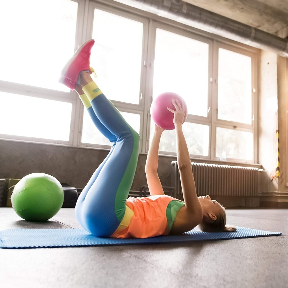 9” Multi-Use Mini Exercise Ball - Perfect for Core, Yoga, & Prenatal Workouts