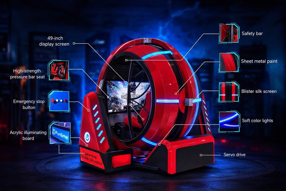 Space Time Shuttle simulator virtual reality arcade