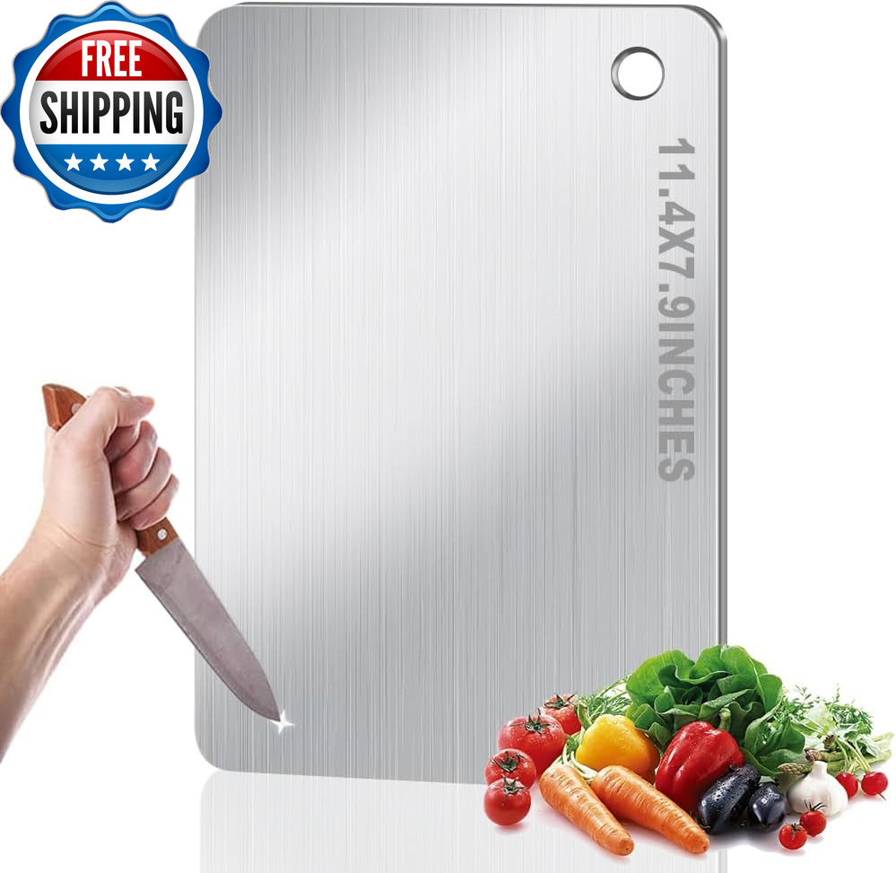 Titanium Cutting Board for Kitchen Stainless Non Stick Chopping Board...