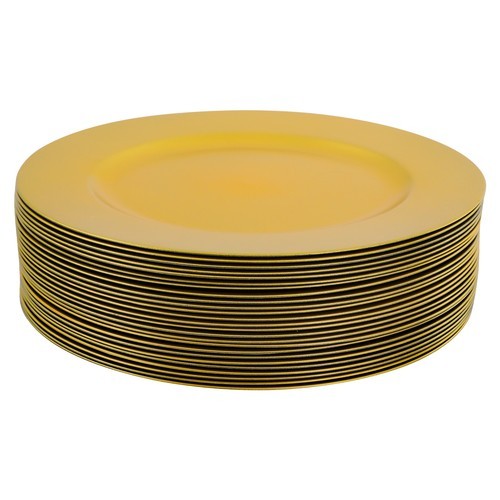 100 Pcs Western Dim Sum Dishes With Patterns, Round Plates Set, Reusable Plate