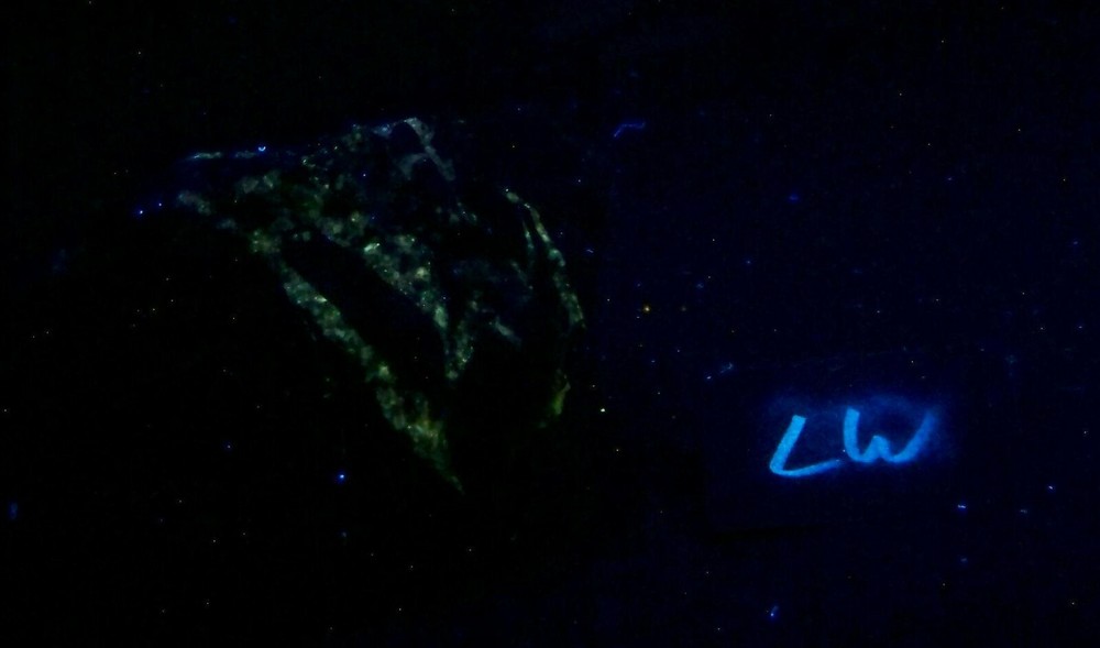Fluorescent Yellow AZ Calcite Specimen