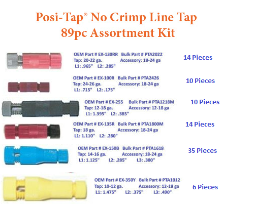 Posi-Tap 89 Piece Assortment PTA1012-PTA2426 NEW!!