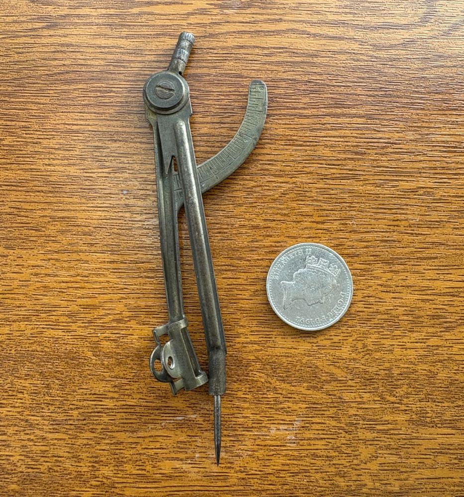 Drafting Compass Divider Measuring Tool Curved Arc Instrument