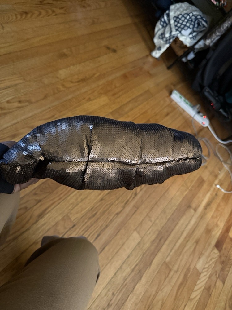 Vintage Bronze Sequined Clutch