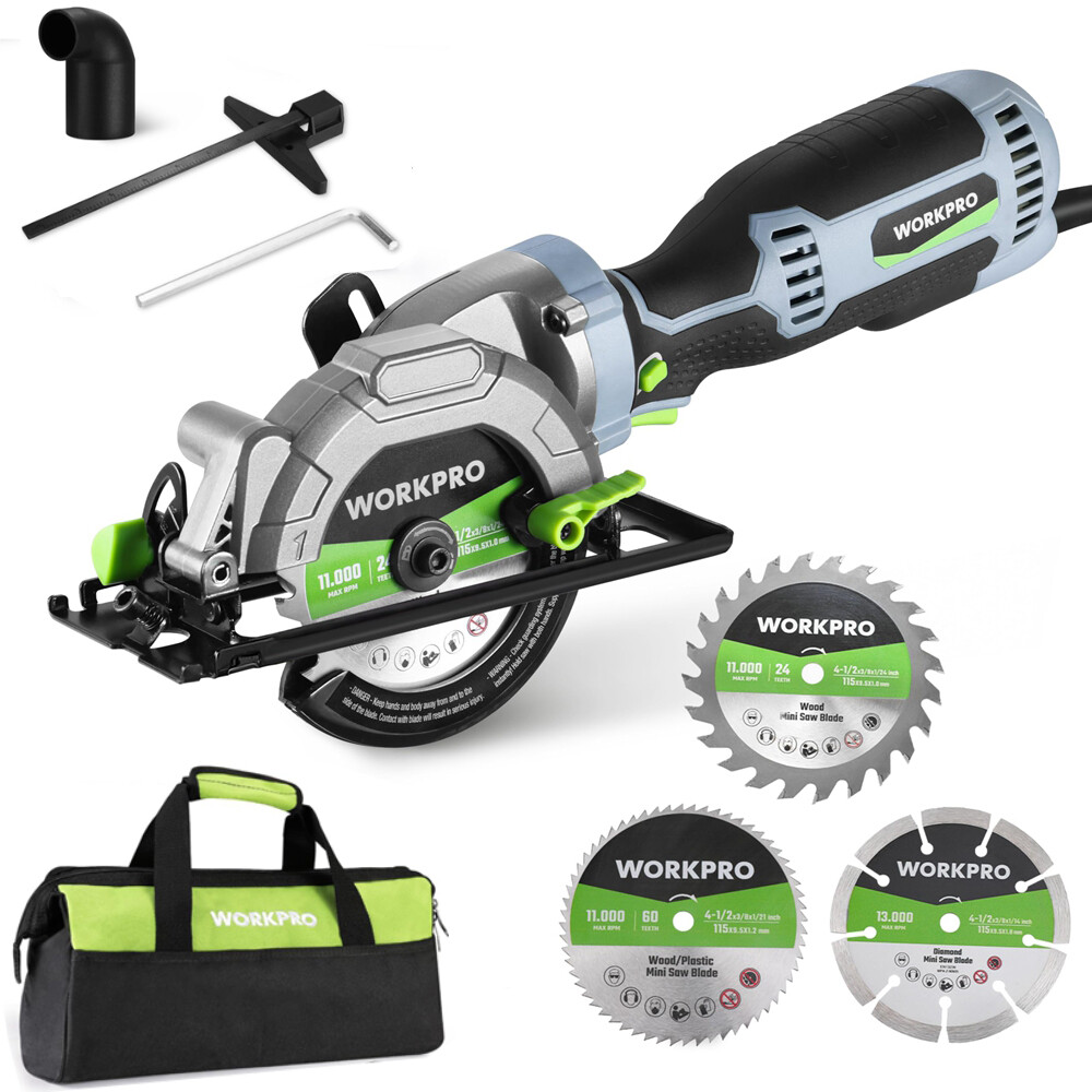 WORKPRO 5.8Amp 3500RPM Circular Saw with Parallel Guide Clean & Precise Cutting