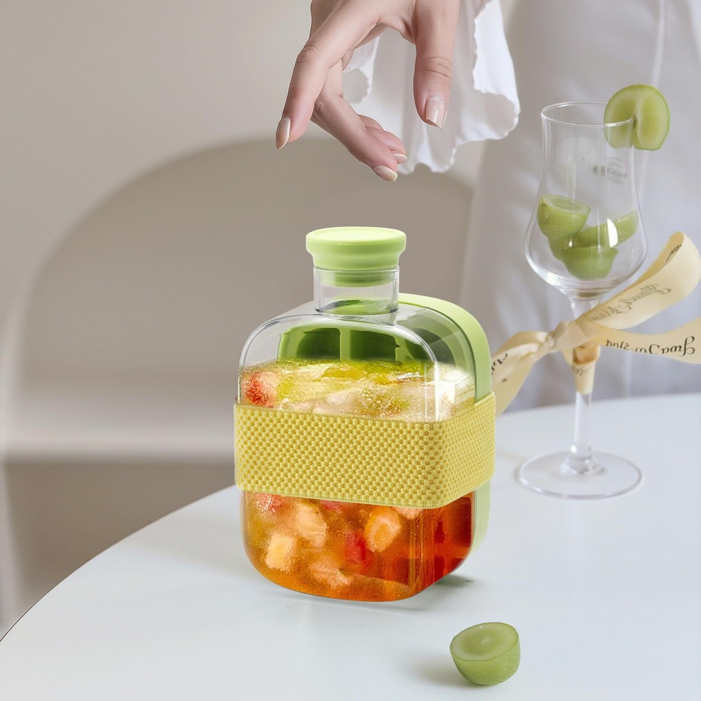 Ice Cube BottleEiswürfel FlascheEiswürfelformEiswürfelflasche mit Deckel und ...